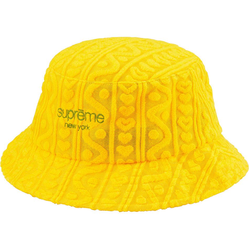 Yellow Supreme Terry Pattern Crusher Hats | Supreme 492SO